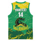 Custom Afro Jamaica Cricket Basketball Jersey Go Champions Tallawahs Grunge Style LT14