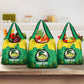 Custom Afro Jamaica Cricket Grocery Bag Go Champions Tallawahs Grunge Style