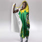 Custom Afro Jamaica Cricket Hooded Blanket Go Champions Tallawahs Grunge Style