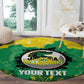 Custom Afro Jamaica Cricket Round Carpet Go Champions Tallawahs Grunge Style