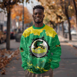 Custom Afro Jamaica Cricket Sweatshirt Go Champions Tallawahs Grunge Style
