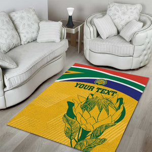 Custom South Africa Cricket Area Rug Go Champions World Cup Proteas