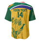 Custom South Africa Cricket Baseball Jersey Go Champions World Cup Proteas