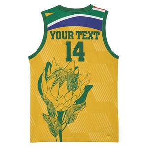Custom South Africa Cricket Basketball Jersey Go Champions World Cup Proteas LT14