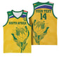 Custom South Africa Cricket Basketball Jersey Go Champions World Cup Proteas LT14
