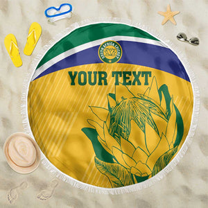 Custom South Africa Cricket Beach Blanket Go Champions World Cup Proteas