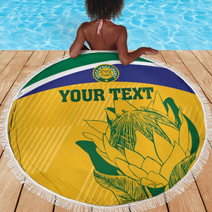 Custom South Africa Cricket Beach Blanket Go Champions World Cup Proteas