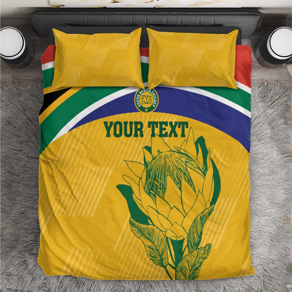 Custom South Africa Cricket Bedding Set Go Champions World Cup Proteas