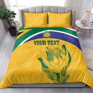 Custom South Africa Cricket Bedding Set Go Champions World Cup Proteas