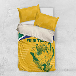 Custom South Africa Cricket Bedding Set Go Champions World Cup Proteas