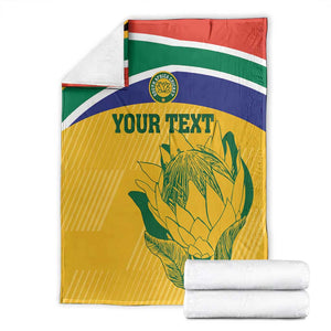 Custom South Africa Cricket Blanket Go Champions World Cup Proteas