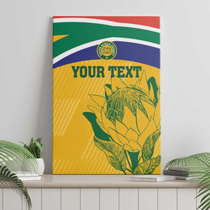 Custom South Africa Cricket Canvas Wall Art Go Champions World Cup Proteas