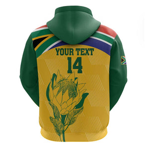 Custom South Africa Cricket Hoodie Go Champions World Cup Proteas