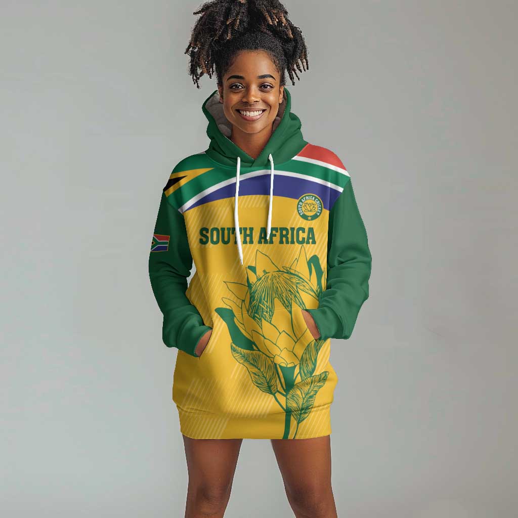 Custom South Africa Cricket Hoodie Dress Go Champions World Cup Proteas