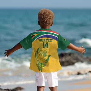 Custom South Africa Cricket Kid Hawaiian Shirt Go Champions World Cup Proteas