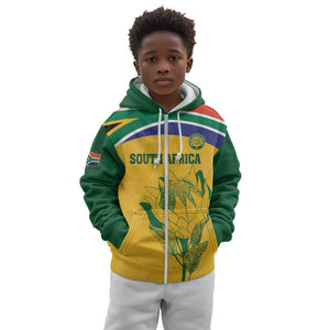 Custom South Africa Cricket Kid Hoodie Go Champions World Cup Proteas