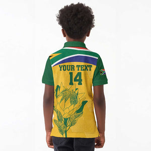 Custom South Africa Cricket Kid Polo Shirt Go Champions World Cup Proteas