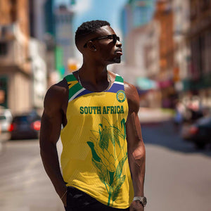 Custom South Africa Cricket Men Tank Top Go Champions World Cup Proteas