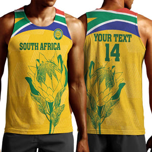 Custom South Africa Cricket Men Tank Top Go Champions World Cup Proteas