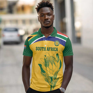 Custom South Africa Cricket Polo Shirt Go Champions World Cup Proteas