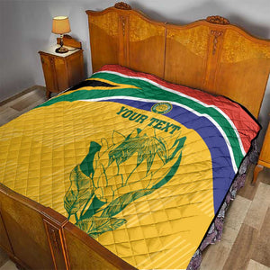 Custom South Africa Cricket Quilt Go Champions World Cup Proteas