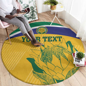 Custom South Africa Cricket Round Carpet Go Champions World Cup Proteas