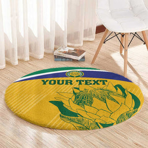 Custom South Africa Cricket Round Carpet Go Champions World Cup Proteas