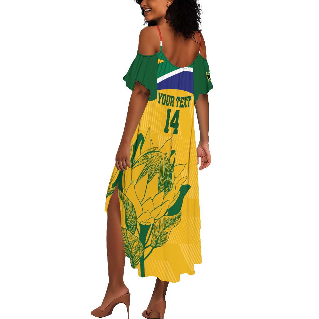 Custom South Africa Cricket Summer Maxi Dress Go Champions World Cup Proteas