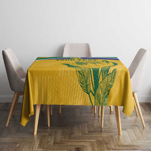 Custom South Africa Cricket Tablecloth Go Champions World Cup Proteas