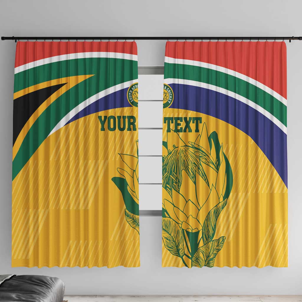 Custom South Africa Cricket Window Curtain Go Champions World Cup Proteas