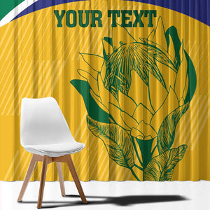 Custom South Africa Cricket Window Curtain Go Champions World Cup Proteas