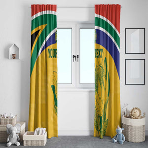 Custom South Africa Cricket Window Curtain Go Champions World Cup Proteas