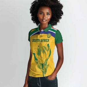 Custom South Africa Cricket Women Polo Shirt Go Champions World Cup Proteas