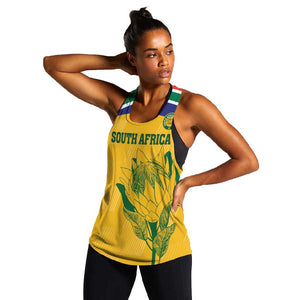 Custom South Africa Cricket Women Racerback Tank Go Champions World Cup Proteas