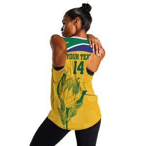 Custom South Africa Cricket Women Racerback Tank Go Champions World Cup Proteas