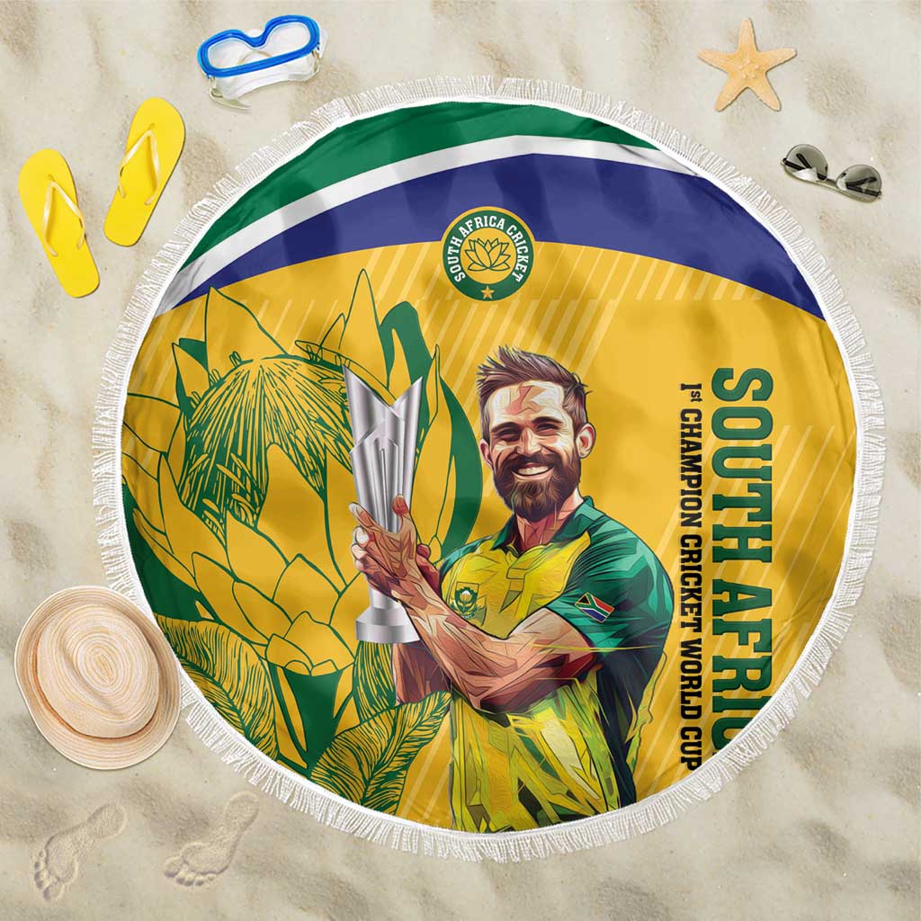 South Africa Cricket Beach Blanket 1st Champions World Cup Proud Of Our Boys