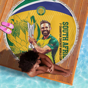 South Africa Cricket Beach Blanket 1st Champions World Cup Proud Of Our Boys