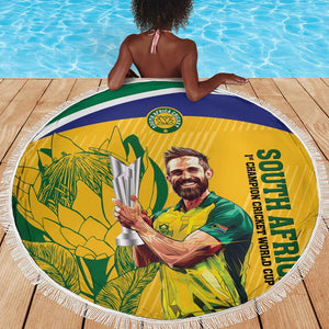 South Africa Cricket Beach Blanket 1st Champions World Cup Proud Of Our Boys