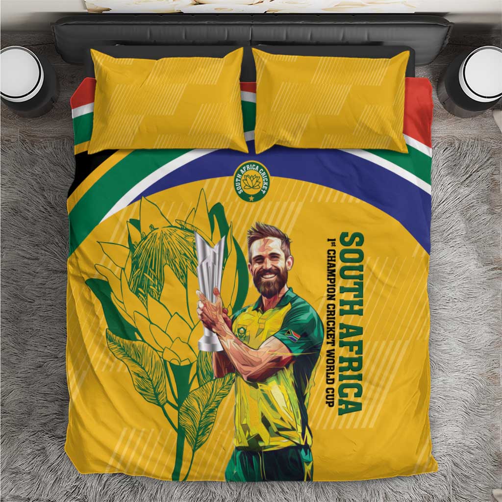 South Africa Cricket Bedding Set 1st Champions World Cup Proud Of Our Boys