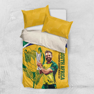 South Africa Cricket Bedding Set 1st Champions World Cup Proud Of Our Boys