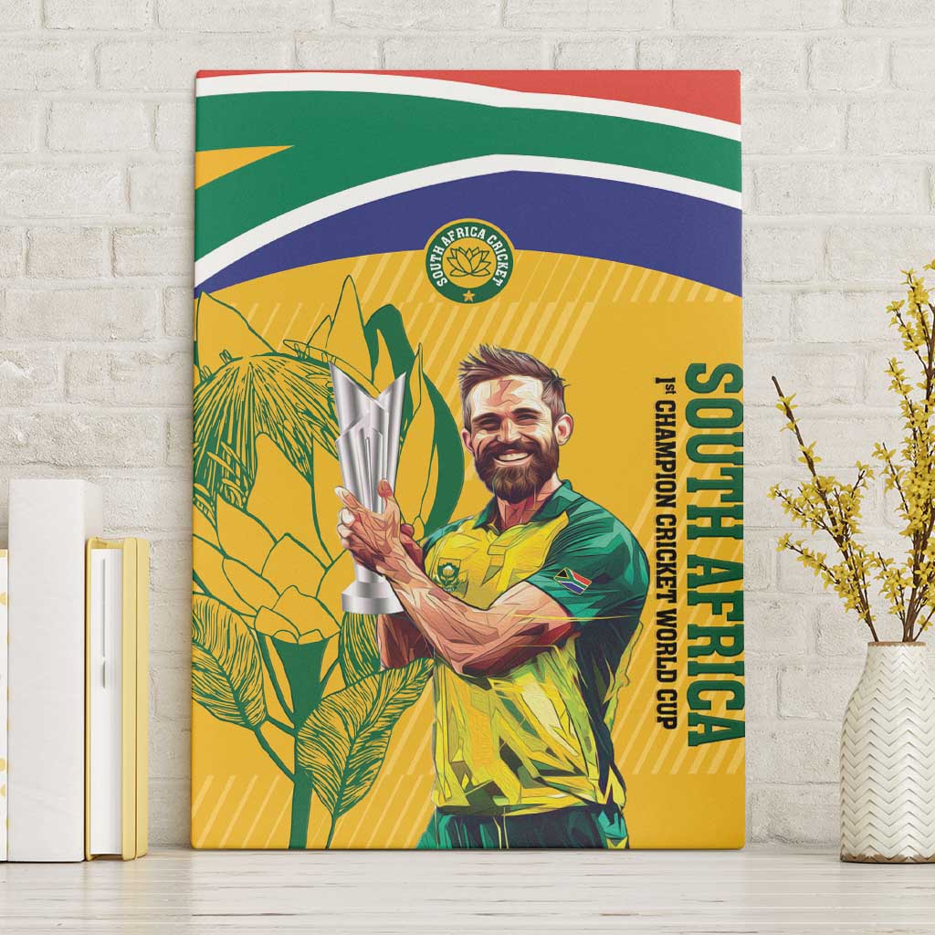 South Africa Cricket Canvas Wall Art 1st Champions World Cup Proud Of Our Boys