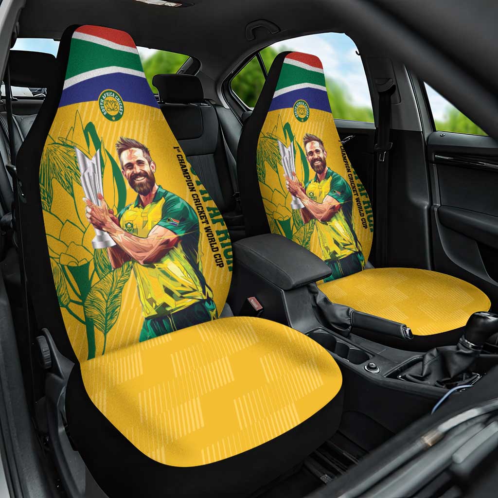 South Africa Cricket Car Seat Cover 1st Champions World Cup Proud Of Our Boys