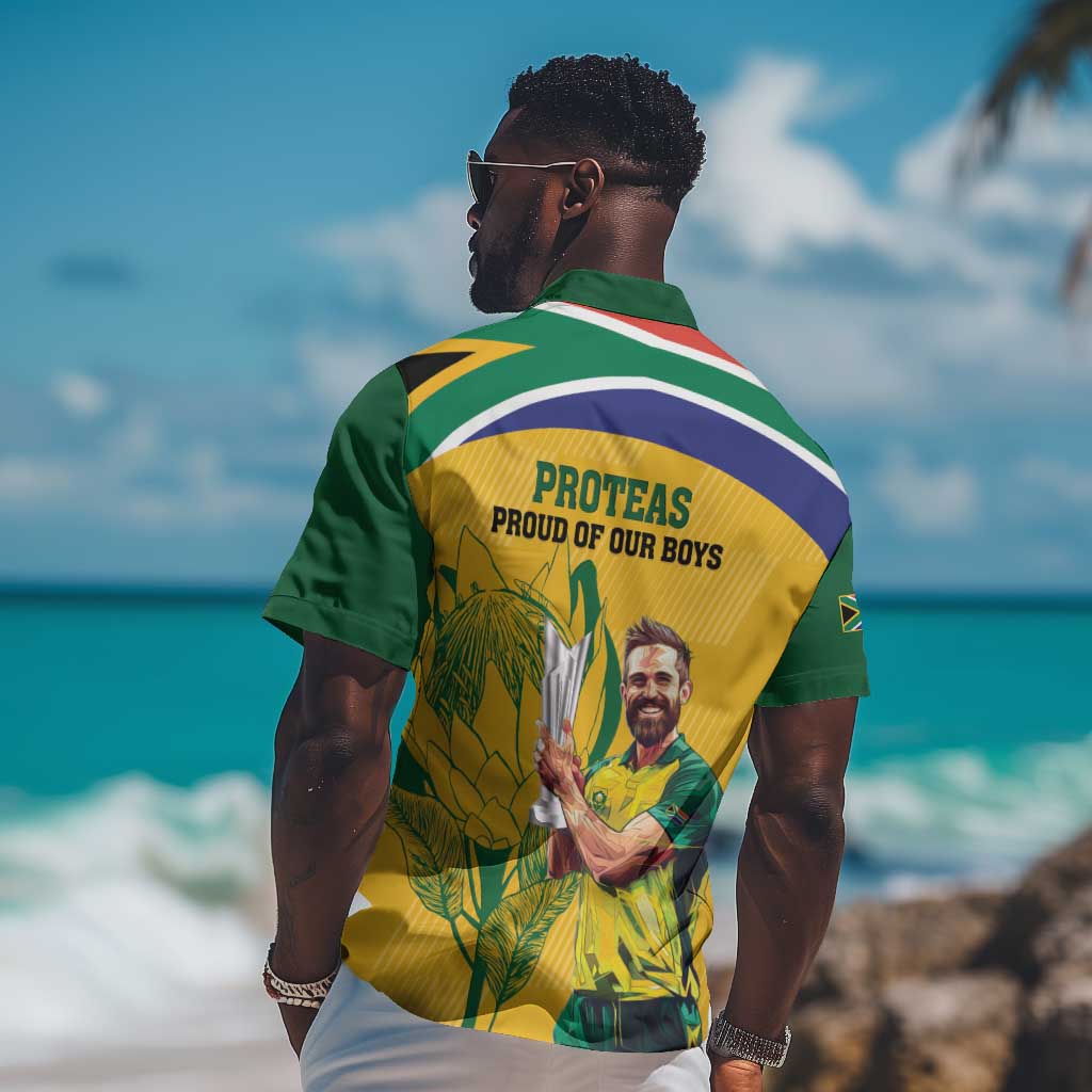 South Africa Cricket Hawaiian Shirt 1st Champions World Cup Proud Of Our Boys