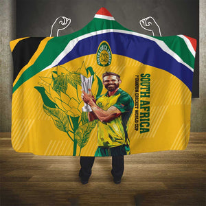 South Africa Cricket Hooded Blanket 1st Champions World Cup Proud Of Our Boys