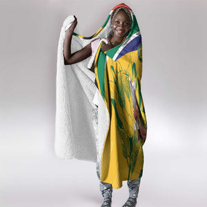 South Africa Cricket Hooded Blanket 1st Champions World Cup Proud Of Our Boys