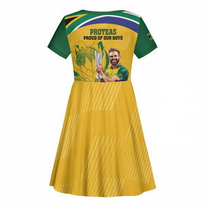 South Africa Cricket Kid Short Sleeve Dress 1st Champions World Cup Proud Of Our Boys