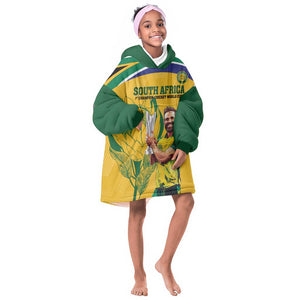 South Africa Cricket KId Wearable Blanket Hoodie 1st Champions World Cup Proud Of Our Boys