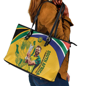 South Africa Cricket Leather Tote Bag 1st Champions World Cup Proud Of Our Boys