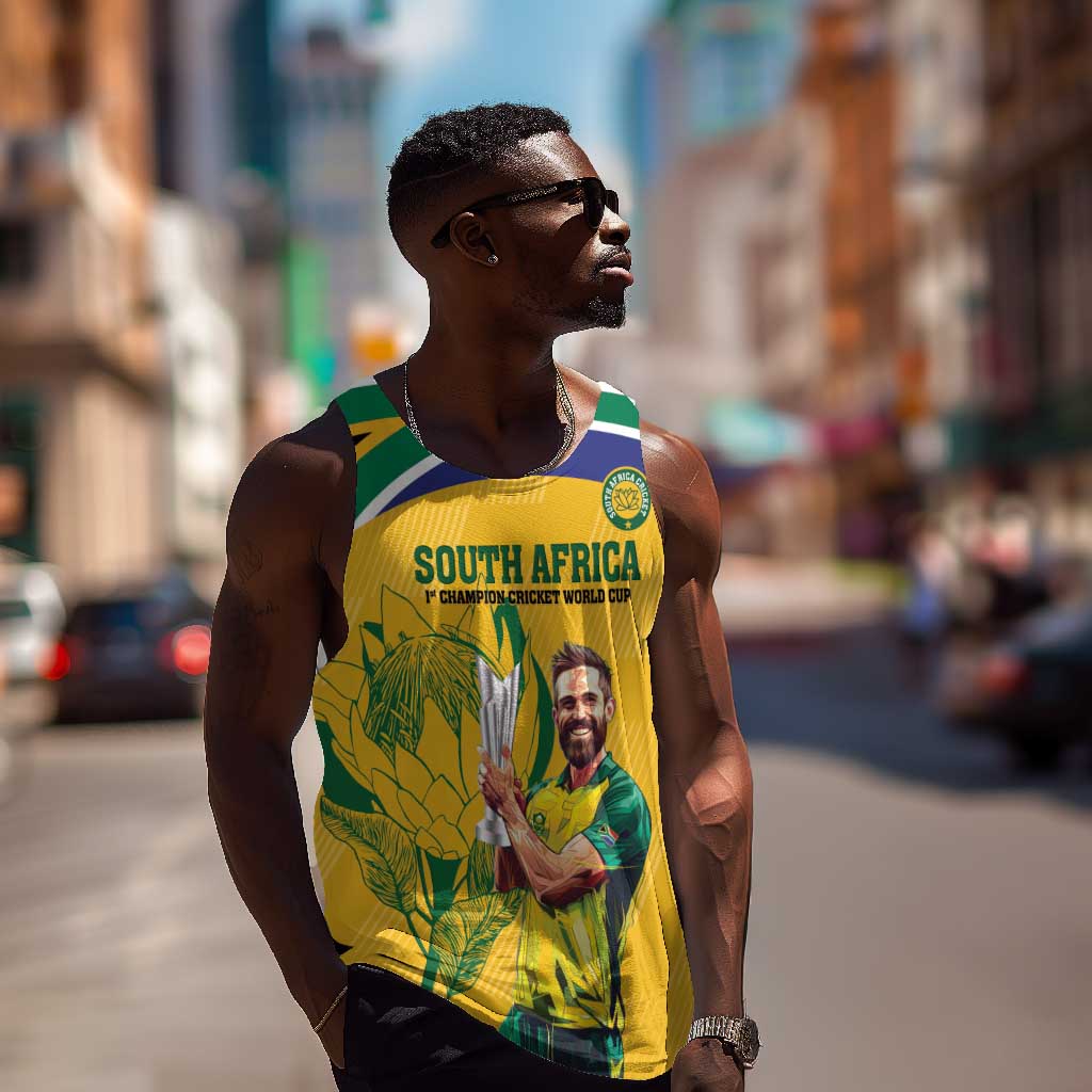 South Africa Cricket Men Tank Top 1st Champions World Cup Proud Of Our Boys