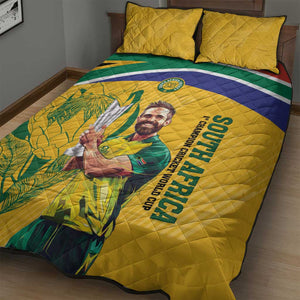 South Africa Cricket Quilt Bed Set 1st Champions World Cup Proud Of Our Boys